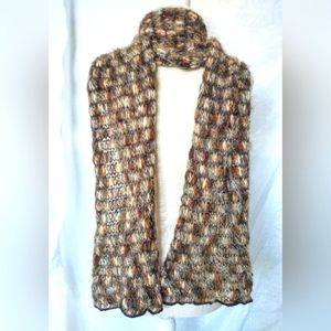 Vintage Preston & York Premier - Soft Earth Tone Long Scarf